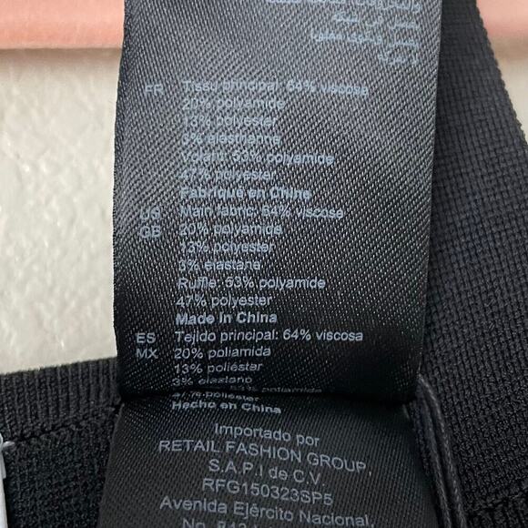 Sandro Top Womens Size 0 Black Barbara Cropped Knit Ruffle Sleeveless Tank NWT - Picture 12 of 13